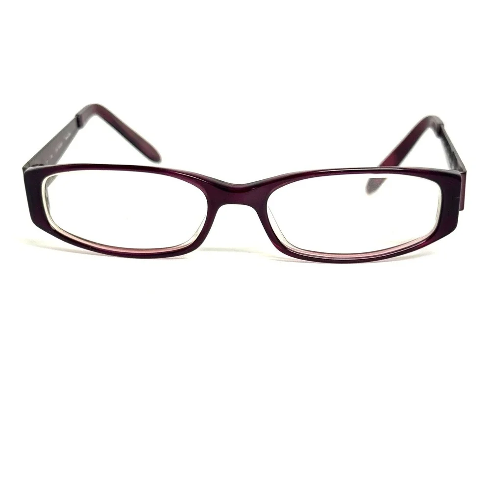 Jai Kudo 1763 Plum Purple Rectangular Eyeglass Frames 52-16-135 P10